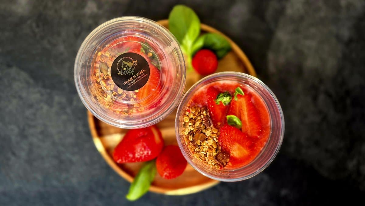 Repas Peak'N'Fuel — fraises et granola