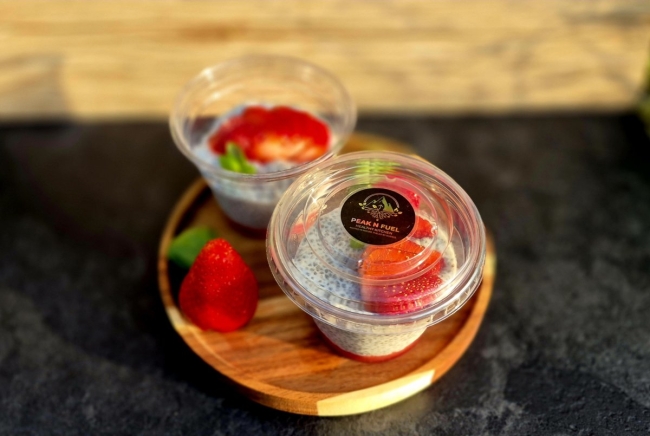 Chia pudding Fraise Menthe